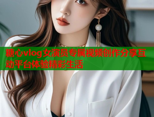 糖心vlog女演员专属视频创作分享互动平台体验精彩生活  第1张