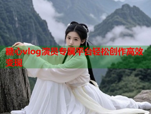 糖心vlog演员专属平台轻松创作高效变现  第1张