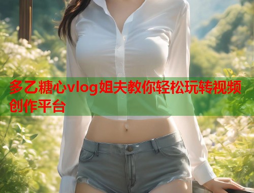 多乙糖心vlog姐夫教你轻松玩转视频创作平台  第1张